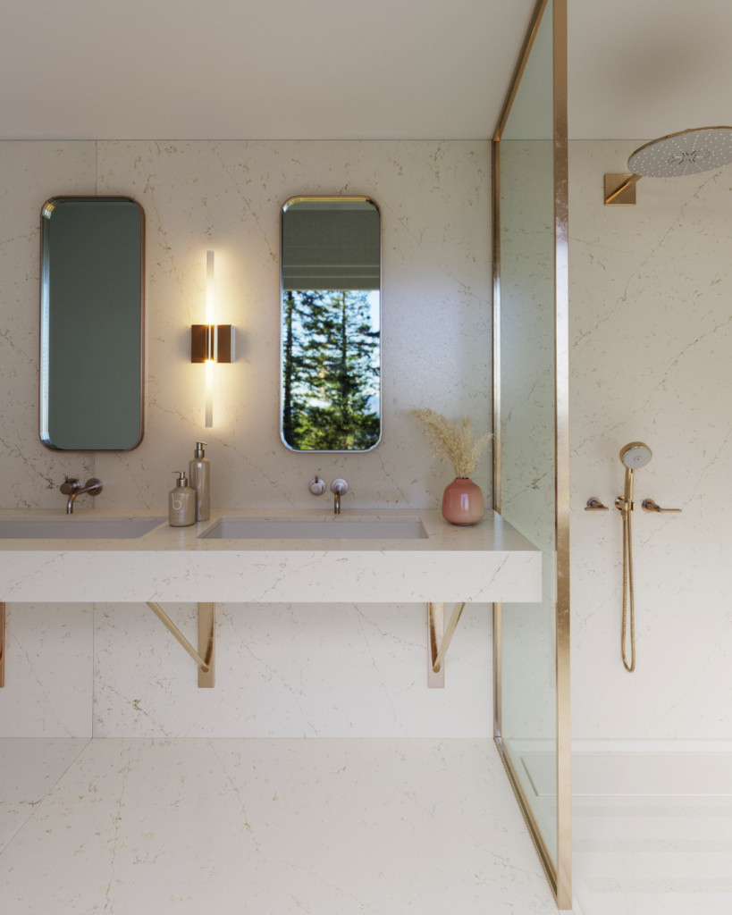 Silestone_Suma_Persian_White_bathroom